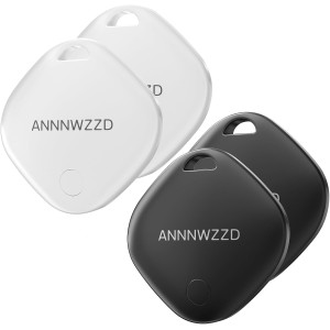 ANNNWZZD AirTag 4 Pack - Apple Find My Tracker for Keys & Bags