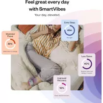 Apollo Neuro Wearable + 12-Month AI SmartVibes | Sleep Aid & Stress Relief