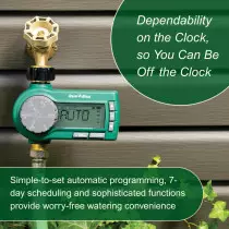 Rain Bird 1ZEHTMRP Digital Hose End Timer – Battery Operated, Brass Inlet