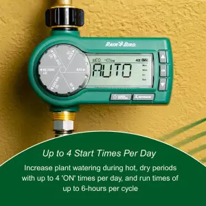 Rain Bird 1ZEHTMRP Digital Hose End Timer – Battery Operated, Brass Inlet