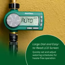 Rain Bird 1ZEHTMRP Digital Hose End Timer – Battery Operated, Brass Inlet