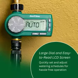 Rain Bird 1ZEHTMRP Digital Hose End Timer – Battery Operated, Brass Inlet