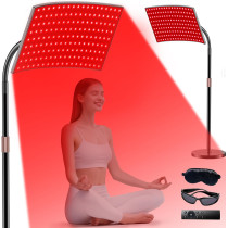 Red & Infrared Light Therapy Lamp with Adjustable Stand for Full Body