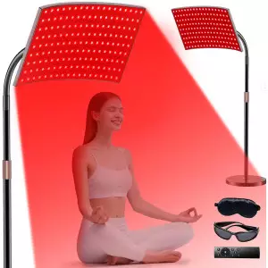 Red & Infrared Light Therapy Lamp with Adjustable Stand for Full Body
