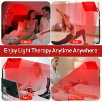 Red & Infrared Light Therapy Lamp with Adjustable Stand for Full Body