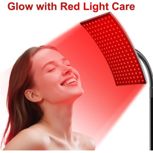Red & Infrared Light Therapy Lamp with Adjustable Stand for Full Body