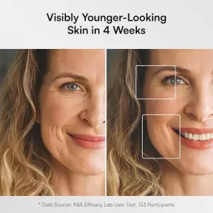 INIA Wireless Red Light Therapy Mask for Face | Rechargeable Glow Mask