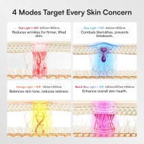 INIA Wireless Red Light Therapy Mask for Face | Rechargeable Glow Mask