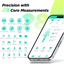 RunStar Smart Scale - 28 Body Metrics, FSA/HSA Eligible, Digital LCD