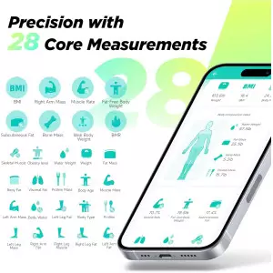 RunStar Smart Scale - 28 Body Metrics, FSA/HSA Eligible, Digital LCD