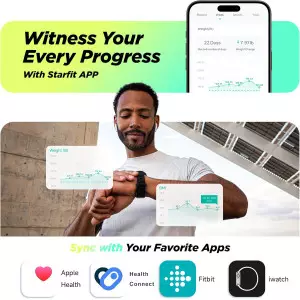 RunStar Smart Scale - 28 Body Metrics, FSA/HSA Eligible, Digital LCD