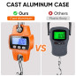 RoMech 660lb Digital Hanging Scale - Handheld Mini Crane Scale with Hooks, Cast Aluminum Case (Orange) RoMech 660lb Digital Hanging Scale - Handheld Mini Crane Scale with Hooks, Cast Aluminum Case (Orange)