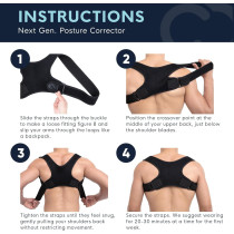 Adjustable Copper Posture Corrector for Men & Women – Pain Relief Brace