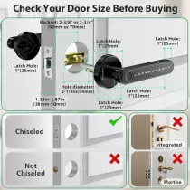 Fingerprint Door Lock Biometric Keypad Keyless Entry for Home & Office