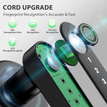 Fingerprint Door Lock Biometric Keypad Keyless Entry for Home & Office