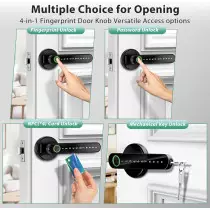 Serrure Biométrique à Empreinte Digitale avec Clavier Sans Clé