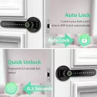 Fingerprint Door Lock Biometric Keypad Keyless Entry for Home & Office