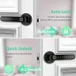 Serrure à empreinte digitale avec clavier, entrée sans clé pour porte de chambre, bureau, hôtel, appartement