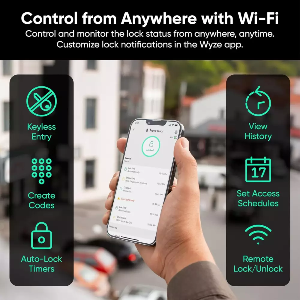 Wyze Auto-Lock Bolt v2 : serrure intelligente Wi-Fi sans clé