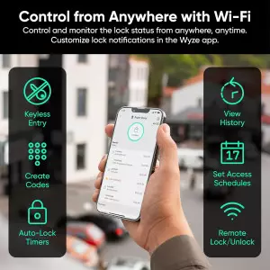 Wyze Auto-Lock Bolt v2 : serrure intelligente Wi-Fi sans clé