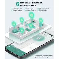 Serrure Empreinte Digitale Intelligente Sans Clé, App