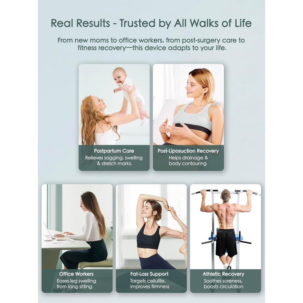 Lymphatic Drainage Massager & Body Sculpting Tool with Heat & Vibration