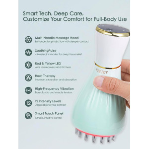Lymphatic Drainage Massager & Body Sculpting Tool with Heat & Vibration
