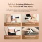 Appareil de Massage Drainage Lymphatique 35 Vitesses 3-en-1 Anti-Cellulite avec Microcourant, Chaleur, Vibration (Blanc)