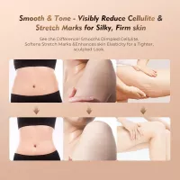 Appareil de Massage Drainage Lymphatique 35 Vitesses 3-en-1 Anti-Cellulite avec Microcourant, Chaleur, Vibration (Blanc)