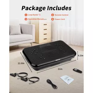 Shake Plate Vibration Machine for Lymphatic Drainage & Weight Loss, 400 lbs Capacity