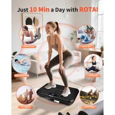 Machine de vibration Shake Plate 400 lbs pour drainage lymphatique et perte de poids, toute corps