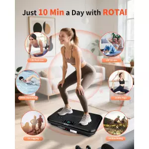 Shake Plate Vibration Machine for Lymphatic Drainage & Weight Loss, 400 lbs Capacity