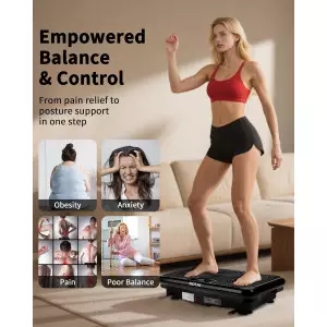 Shake Plate Vibration Machine for Lymphatic Drainage & Weight Loss, 400 lbs Capacity