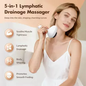 Smart Lymphatic & Cupping Massager with Heat & Vibration for Cellulite