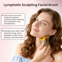 Lymphatic Contour Face Brush – Sculpt, Drain & Glow, Ergonomic Design