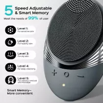 COSLUS Facial Cleansing Brush - Waterproof, Rechargeable, 5 Modes