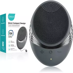 COSLUS Facial Cleansing Brush - Waterproof, Rechargeable, 5 Modes