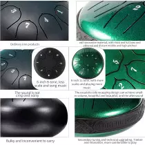 Steel Tongue Drum 11 Notes 6 D-Key - Méditation & Yoga