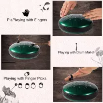 Steel Tongue Drum 11 Note 6 D-Key Handpan for Meditation & Yoga