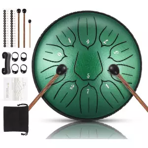 Steel Tongue Drum 11 Note 6 D-Key Handpan for Meditation & Yoga