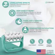 COZLOW MyoRelease : rouleau massage drainage lymphatique vert