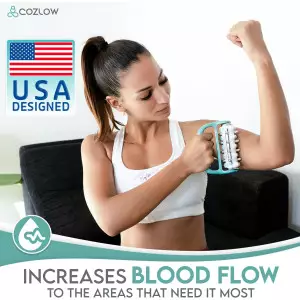 COZLOW MyoRelease Green Massager – Fascia & Scar Tissue Roller Tool