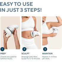 Vibro Sculpt 1.0 | Electric Body Toning & Cellulite Massager with Pads