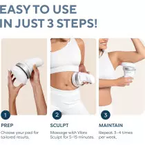 Vibro Sculpt 1.0 | Electric Body Toning & Cellulite Massager with Pads