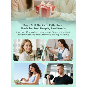 Electric Cupping Kit with Heat for Pain Relief & Body Sculpting Therapy