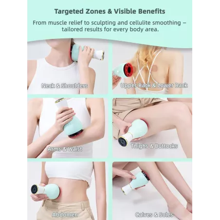 Kit de Ventouses Électriques Chauffantes pour Massage Thérapeutique – Anti-Cellulite & Drainage Lymphatique