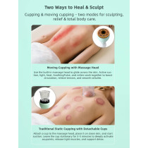 Electric Cupping Kit with Heat for Pain Relief & Body Sculpting Therapy