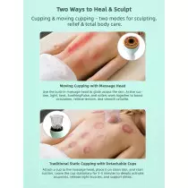 Electric Cupping Kit with Heat for Pain Relief & Body Sculpting Therapy