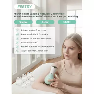 Electric Cupping Kit with Heat for Pain Relief & Body Sculpting Therapy