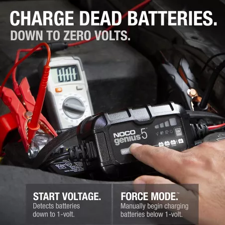 Chargeur Intelligent NOCO GENIUS5 5A 6V/12V avec Protection